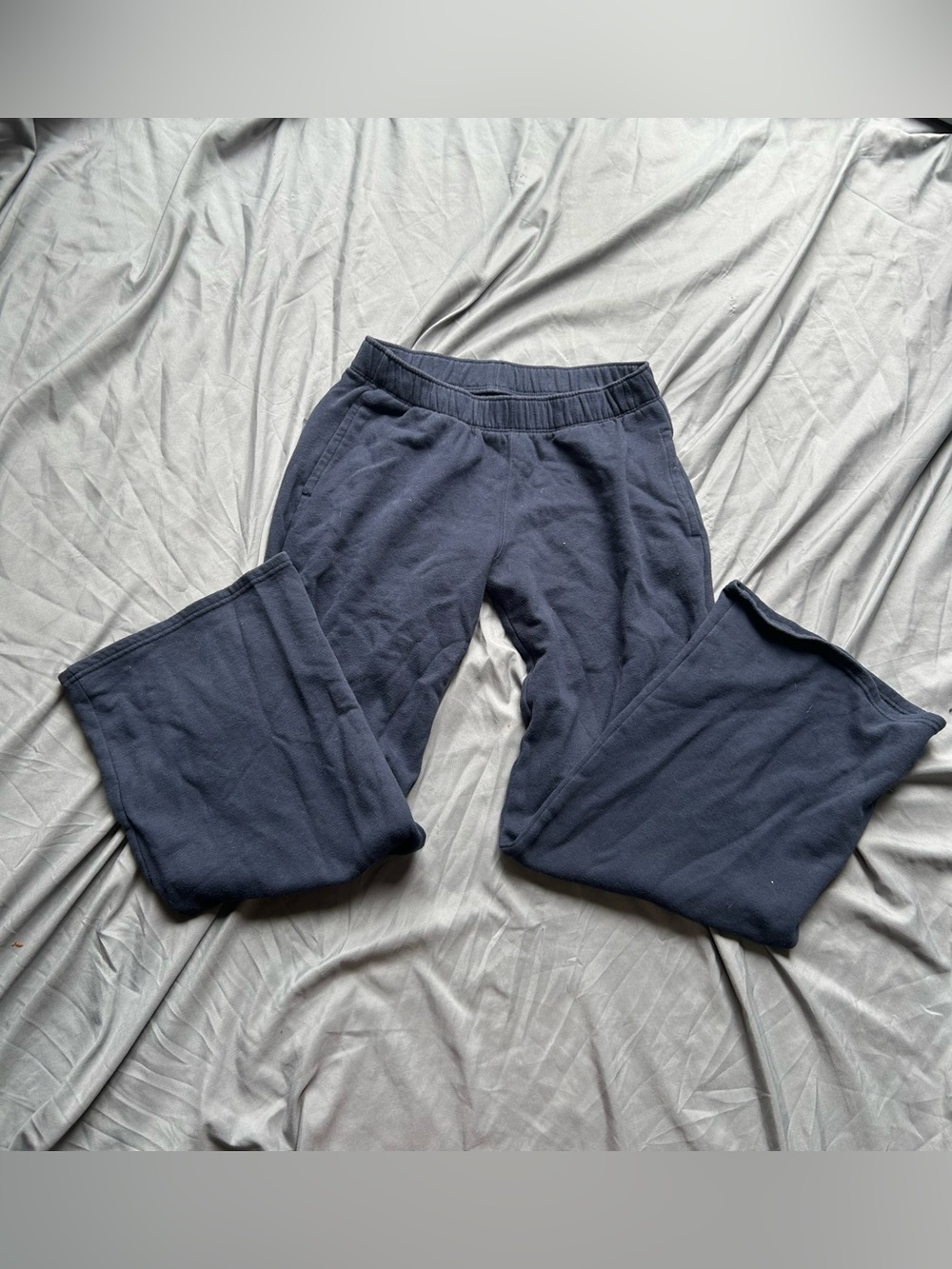 Hollister Woman Navy Blue Sweats with Heart Pocket